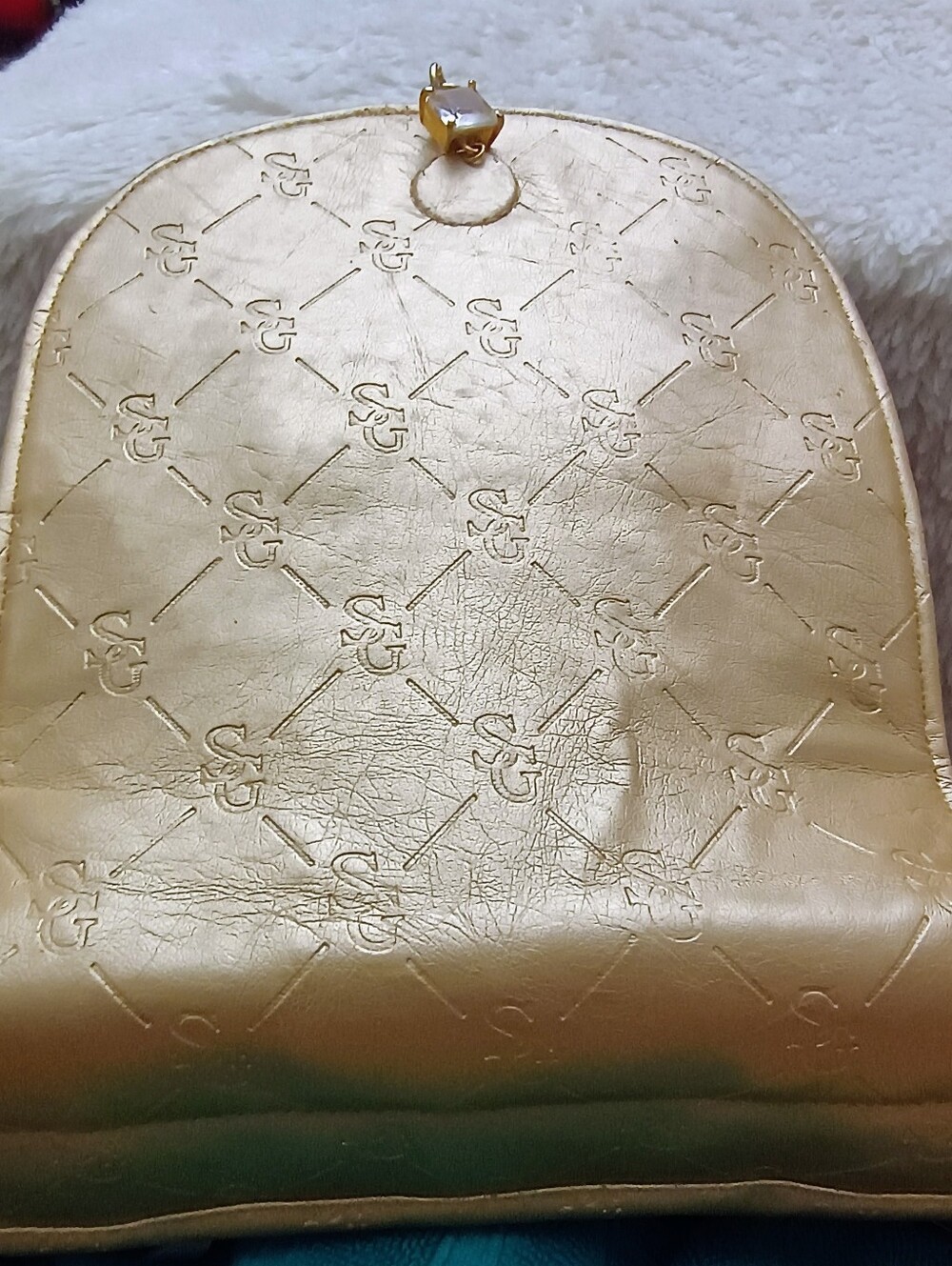 La Gioe di Toscana Genuine Leather Exterior Tote Bag with Matching Mirror - Picture 4 of 15